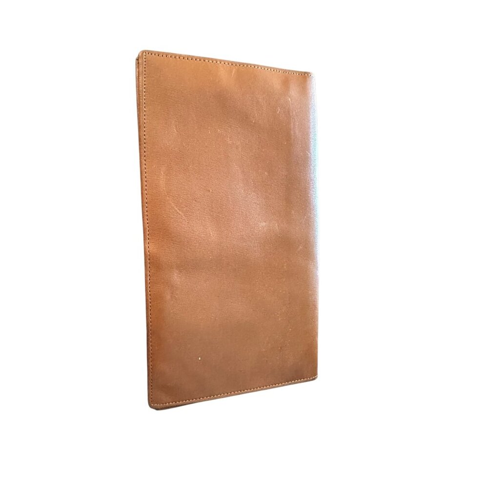 Vintage Lord Buxton Tan Leather Passport Wallet With A.O. Initials